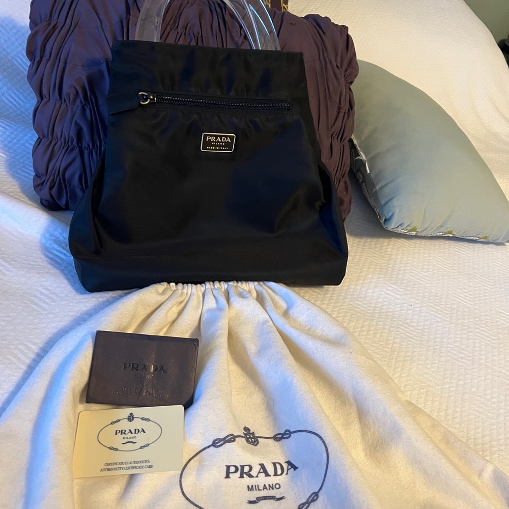 Authentic Prada Reversible|Canvas|Nylon Tote Bag. - image 4